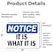 Signmission It Is What It Is, 7 in W x Rectangle, Vinyl Decal OS-2PACK-NS-D-57-L-13738 - alternate 3